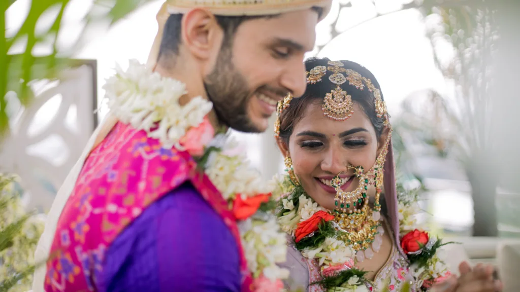Indian Bridal Hairstyles For Brides - bridal braid with borla