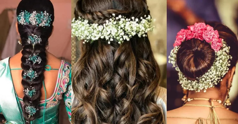 Types of Flowers For Bridal Hairstyle -flower jewellery ideas for bridesmaids