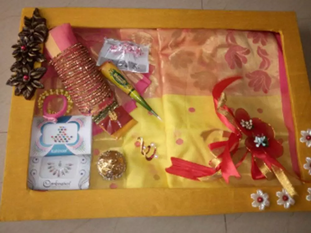 Leaf Haldi Kumkum Packing DIY.., How to make Haldi Kumkum packing